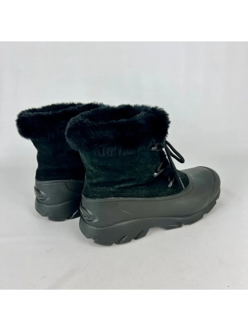 Sorel Womens Snow Angel Winter Ankle Boots Black Waterproof Suede size 7.5